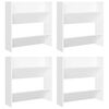 vidaXL Scarpiere a Muro 4 pz Bianche 60x18x60 cm in Legno Multistrato