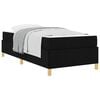 vidaXL Struttura del letto con materasso Nero 80 x 200 cm Tessuto