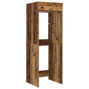 vidaXL Mobiletto per lavatrice Legno vecchio 67,5 x 68 x 200 cm