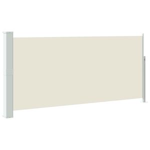 vidaXL Tenda da Sole Laterale Retrattile 140 x 314 cm Crema