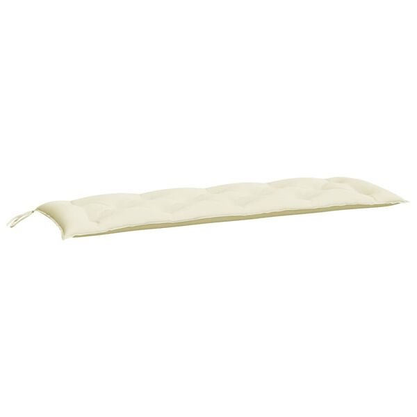 vidaXL Cuscino per Panca Crema 150x50x7 cm in Tessuto Oxford