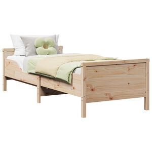 vidaXL Struttura del letto Marrone 80 x 200 cm Legno ingegnerizzato