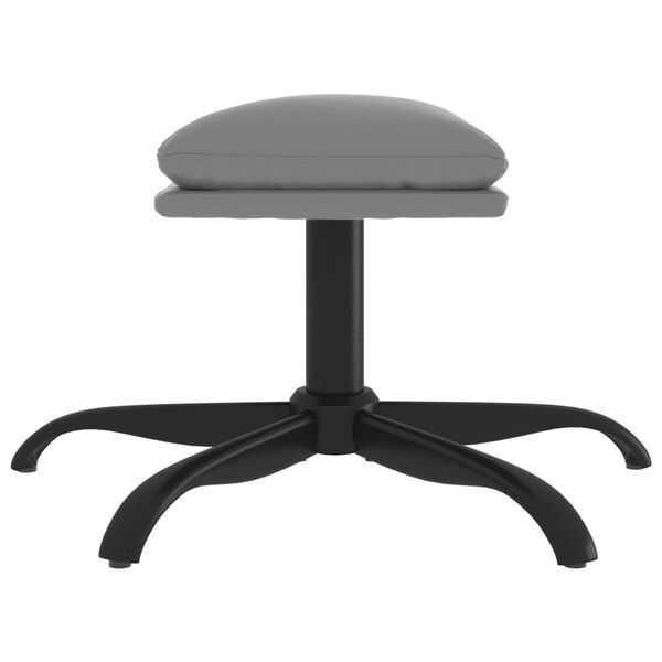 vidaXL Poggiapiedi Grigio Antracite 60x60x36 cm in Similpelle