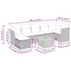 vidaXL Set Divano da Giardino 8 pz con Cuscini Beige in Polyrattan