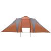 vidaXL Tenda da Campeggio a Cupola 6 Persone Grigio e Arancione