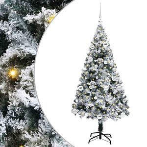 vidaXL Albero di Natale artificiale con 150 LED Bianco 150 cm