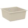 vidaXL Lavello Beige 430 x 460 mm 80% Quarzo e 20% Resina