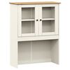 vidaXL Piano Com&ograve; VIGO Bianco 78x30x100 cm in Legno Massello di Pino