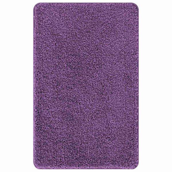 vidaXL Tappetino da bagno antiscivolo Viola 50 x 80 cm PP