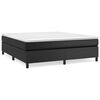 vidaXL Struttura Letto a Rete a Molle Nero 160x200 cm in Similpelle