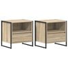 vidaXL Comodino 2 pz Sonoma 50 x 39,5 x 50 cm Legno ingegnerizzato