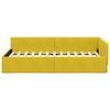 vidaXL Cornice del letto ad angolo Giallo 100 cm x 200 cm Velluto