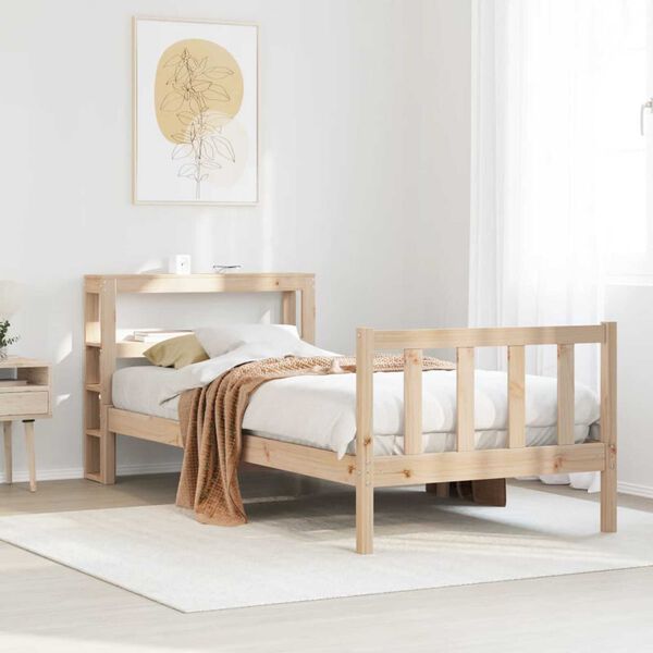vidaXL Letto senza Materasso 90x190 cm in Legno Massello di Pino