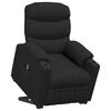 vidaXL Poltrona Alzapersona Nera in Tessuto