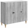 vidaXL Credenza Grigio Sonoma 89 x 34,5 x 80 cm Legno ingegnerizzato