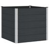 vidaXL Letto rialzato da giardino Nero 100 x 100 x 91 cm alluminio