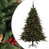 vidaXL Albero di Natale artificiale con palline 210 cm 300 LED