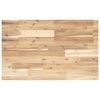 vidaXL Piano da Bagno Non Trattato 100x50x4cm Legno Massello di Acacia