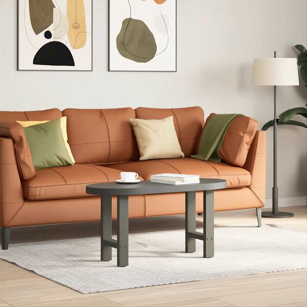 vidaXL Gambe per Tavolino da Caff&egrave; Antracite 2 pz 38x(42-43) cm Acciaio