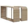 vidaXL Set Divani da Giardino 11 pz con Cuscini Beige in Polyrattan