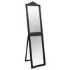 vidaXL Specchio Autoportante Nero 45x180 cm