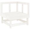 vidaXL Set Salotto da Giardino 6 pz Bianco in Legno Massello di Pino
