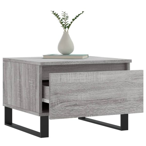 vidaXL Tavolini Salotto 2pz Grigio Sonoma 50x46x35cm Legno Multistrato