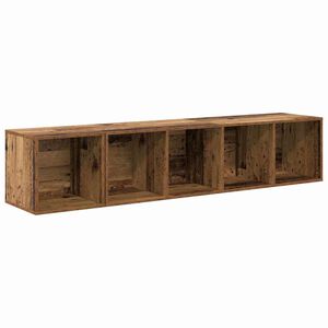vidaXL Set di mobili TV 2 pcs Legno vecchio Legno multistrato