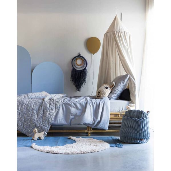 KidsDepot Set di Cesti 2 pz Korbo L Cotone Nebbia