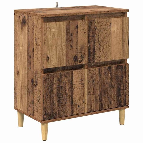 vidaXL Credenza Legno vecchio 60 x 35 x 70 cm Legno multistrato