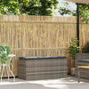 vidaXL Panca da Giardino con Cuscino Grigio 110x40x44 cm in Polyrattan