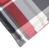vidaXL Cuscino per Sdraio Rosso a Quadri (75+105)x50x4 cm