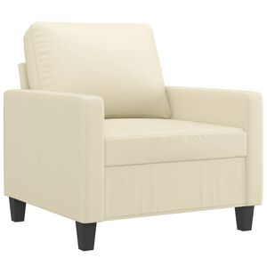 vidaXL Poltrona Crema 60 cm in Similpelle