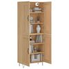 vidaXL Credenza Rovere Sonoma 69,5x34x180 cm in Legno Multistrato