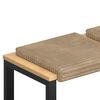 vidaXL Cuscino per panchina 4 pz Corduroy Morbido Tortora