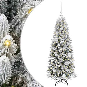 vidaXL Albero di Natale artificiale con 150 LED Bianco 120 cm