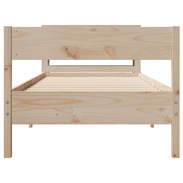vidaXL Letto senza Materasso 90x200 cm in Legno Massello di Pino