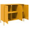 vidaXL Credenza Giallo Senape 100,5x39x79 cm in Acciaio