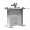 vidaXL Tavolo da Pranzo Grigio Cemento 110x60x75 cm Legno Multistrato
