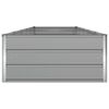 vidaXL Fioriera Grigio chiaro 195 x 100 x 45 cm Acciaio zincato