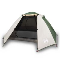 vidaXL Tenda da Campeggio 2 Persone Verde 224x248x118 cm Taffetà 185T