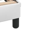 vidaXL Letto con Materasso Dover Bianco 120x200 cm in Similpelle