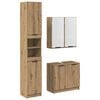vidaXL Set di Armadi da Bagno 3 pz Rovere artigianale