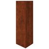 vidaXL Fioriere da Giardino 2 pz Triangolari 30x26x75cm Acciaio Corten
