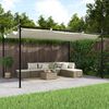 vidaXL Pergola con Tetto Retrattile Crema 395x292x230 cm