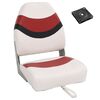vidaXL Set Sedile da Barca Pieghevole 2pz con Schienale Alto