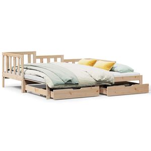 vidaXL Divano Letto Estraibile con Cassetti senza Materasso 90x190 cm