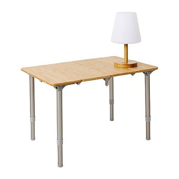 Bo-Camp Lampada da Tavolo LED con Paralume Cambridge Bianca e Marrone