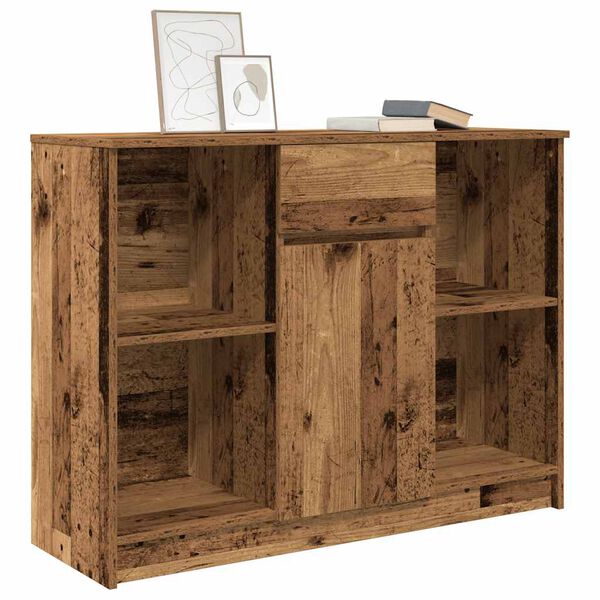 vidaXL Credenza con Cassetto Legno Antico 101x35x76 cm in Truciolato