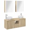 vidaXL Set di Armadi da Bagno 5 pz Rovere Sonoma Legno ingegnerizzato